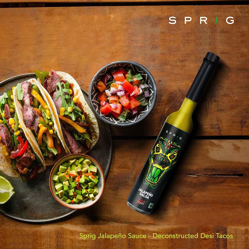 Deconstructed Desi Tacos with Jalapeno