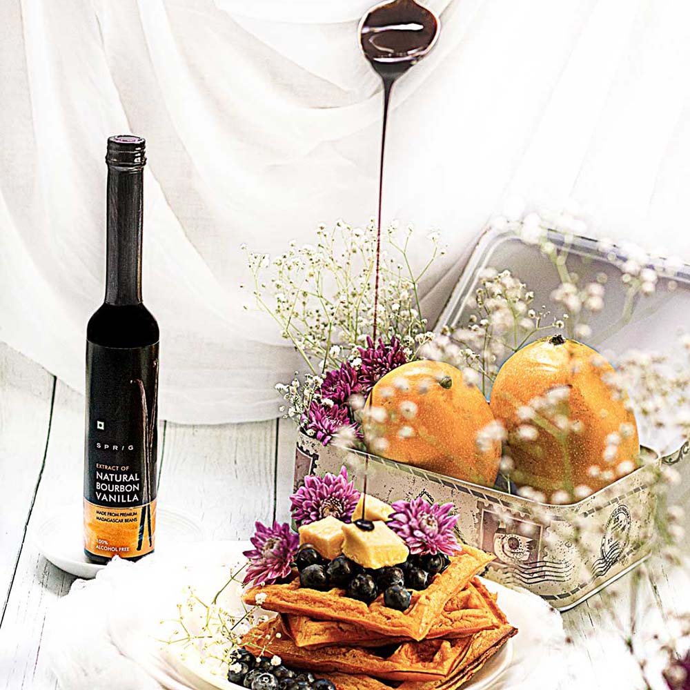 Eggless Mango Waffles – SPRIG