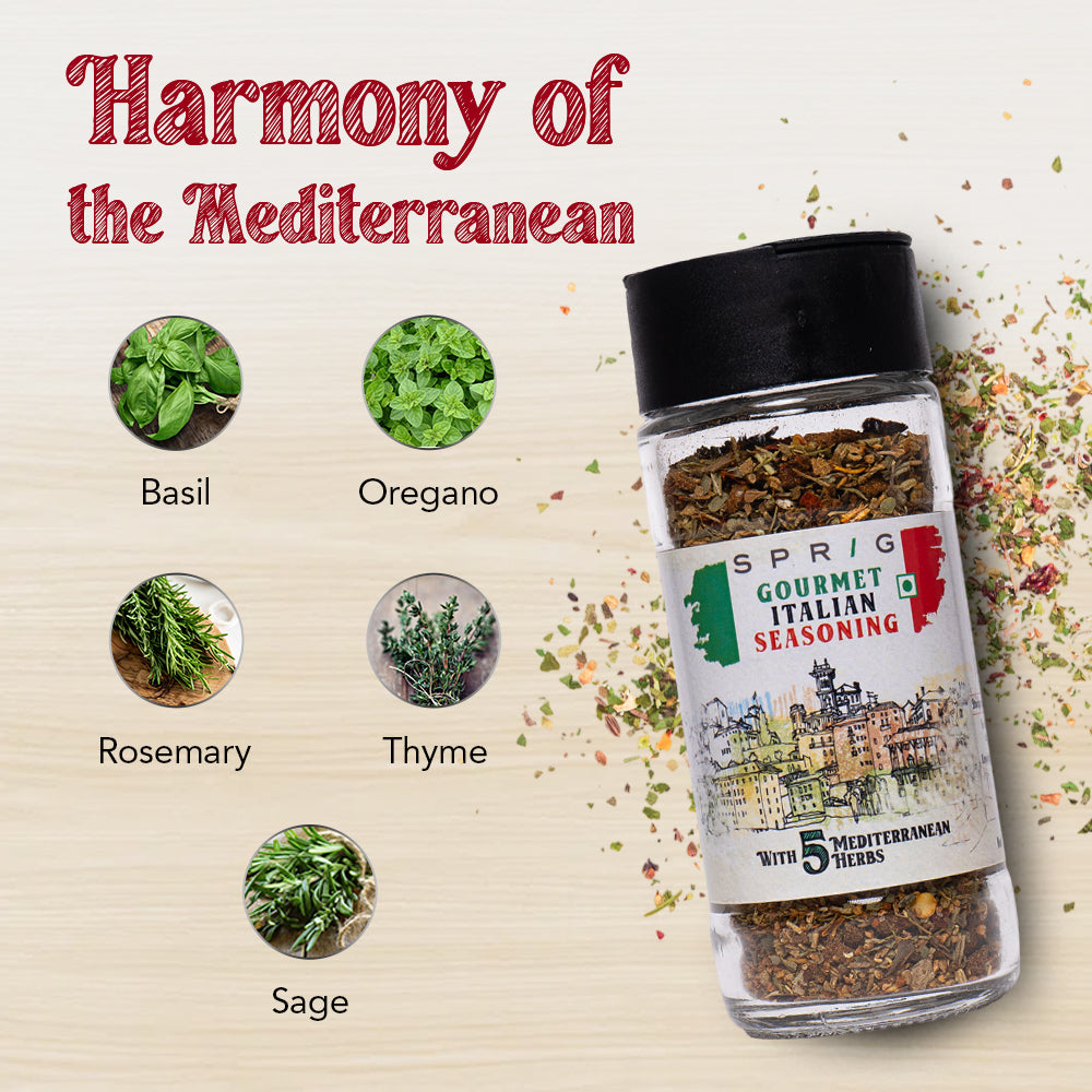 Gourmet Italian Seasoning with More Herbs & Less Salt, 40g