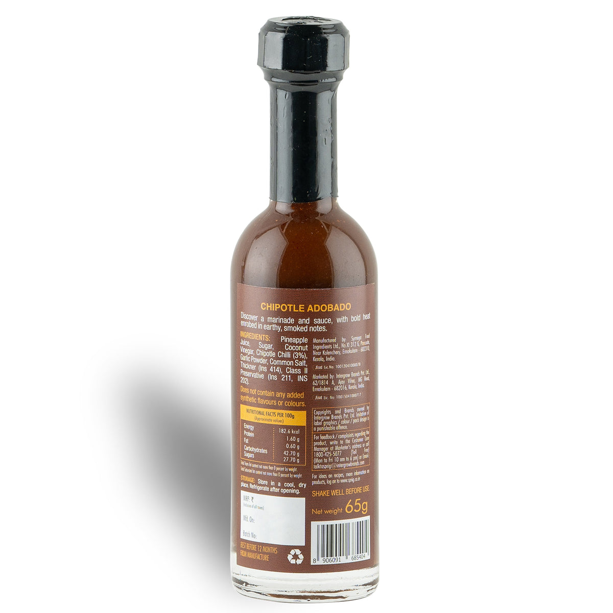 Buy Chipotle Adobado Mexican Chilli Sauce for Cooking, Small bottle, 65