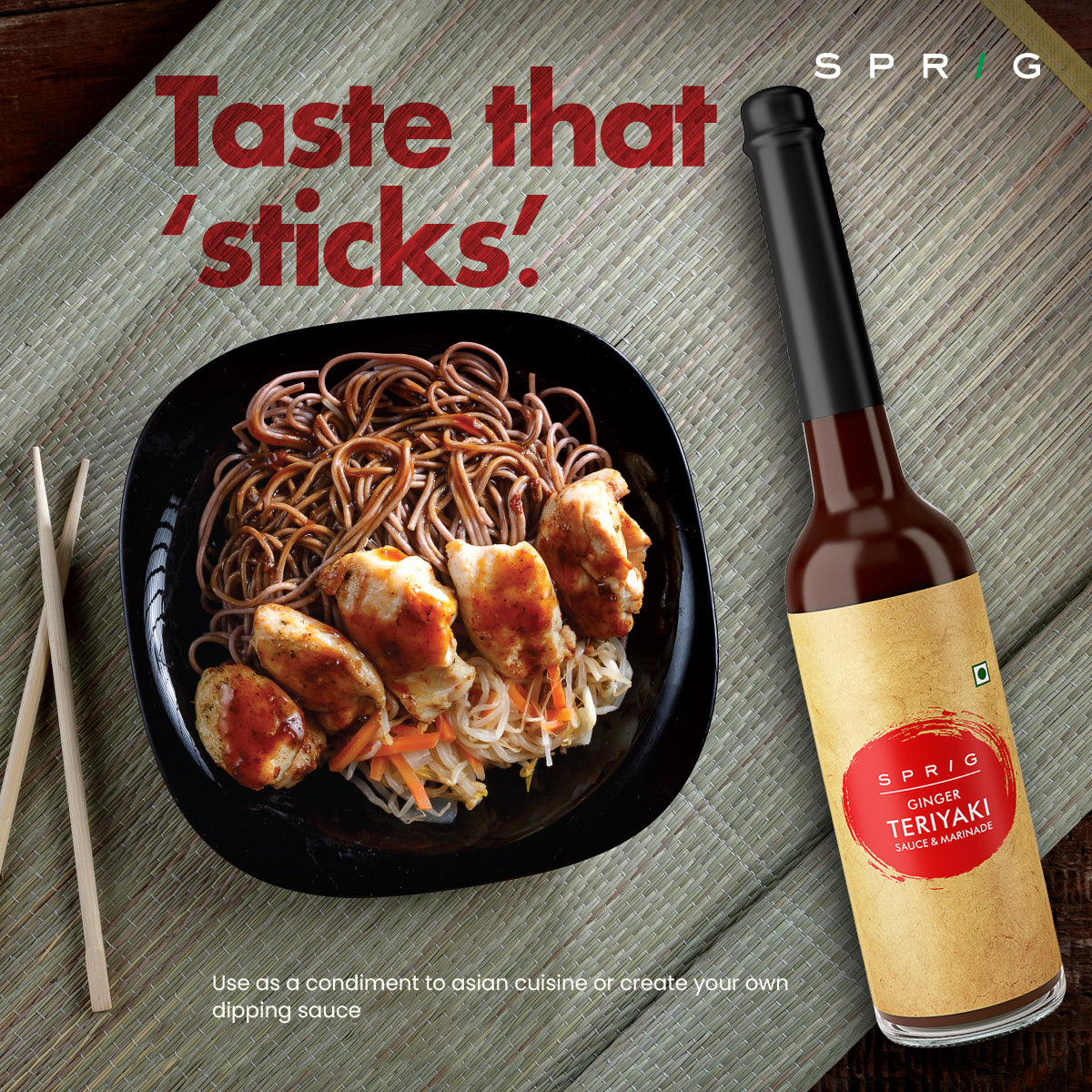 Ginger Teriyaki Stir Fry Sauce, 120g