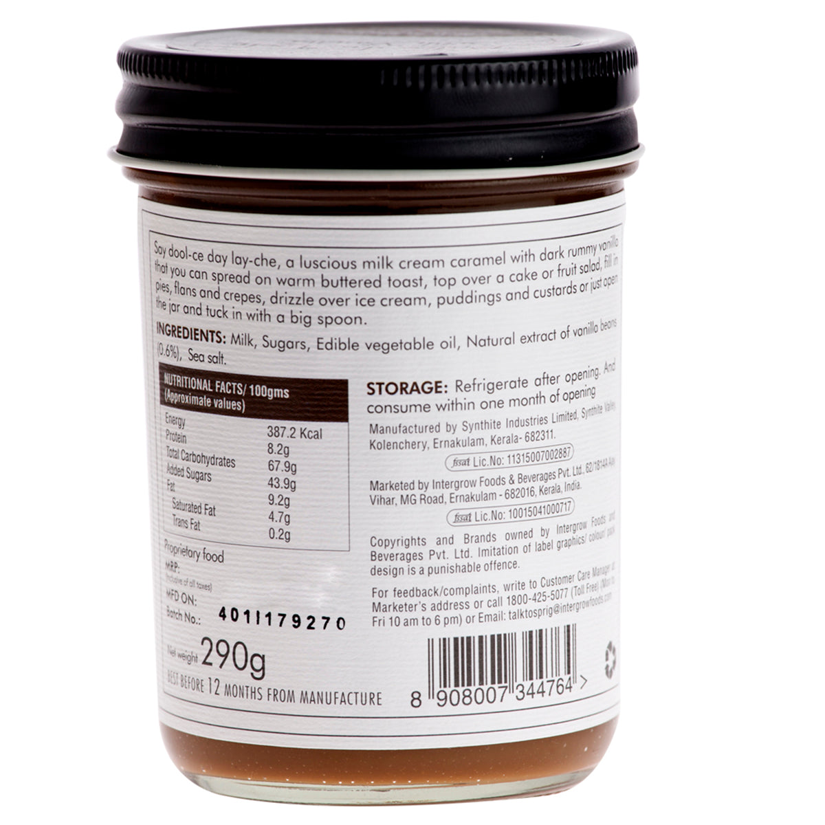 Dulce de Leche with Vanilla, 290g