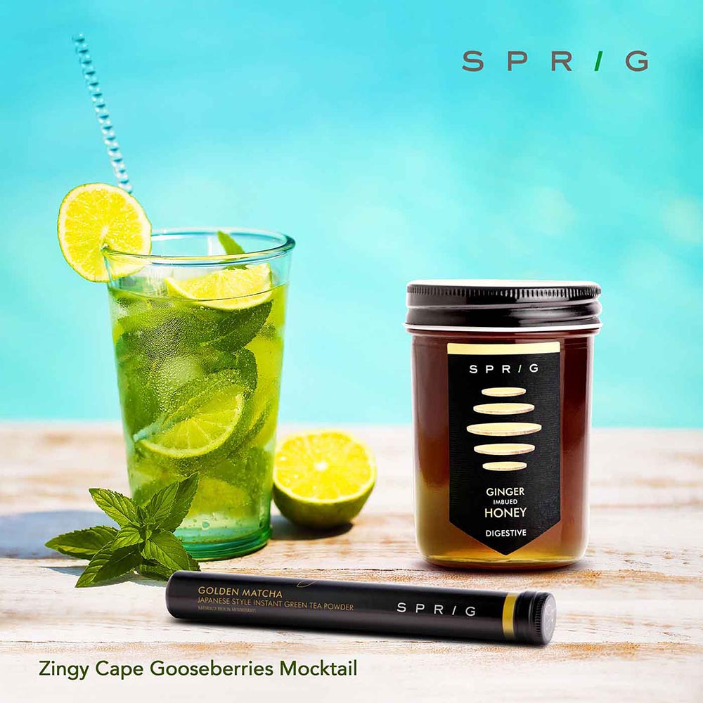 Zingy Cape Gooseberries Mocktail