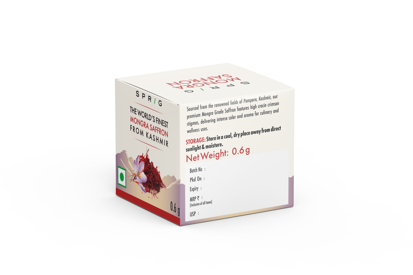 
                  
                    Kashmiri Mongra Saffron 0.6g
                  
                