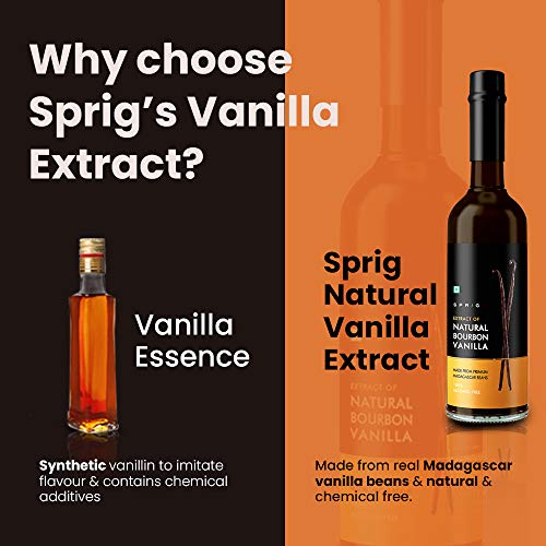 
                  
                    SPRIG Natural Bourbon Vanilla Extract, 20ml | Made With Madagascar Vanilla Beans | 100% Alcohol Free | Pure, Gluten Free, Non-GMO | For Baking & Cooking
                  
                