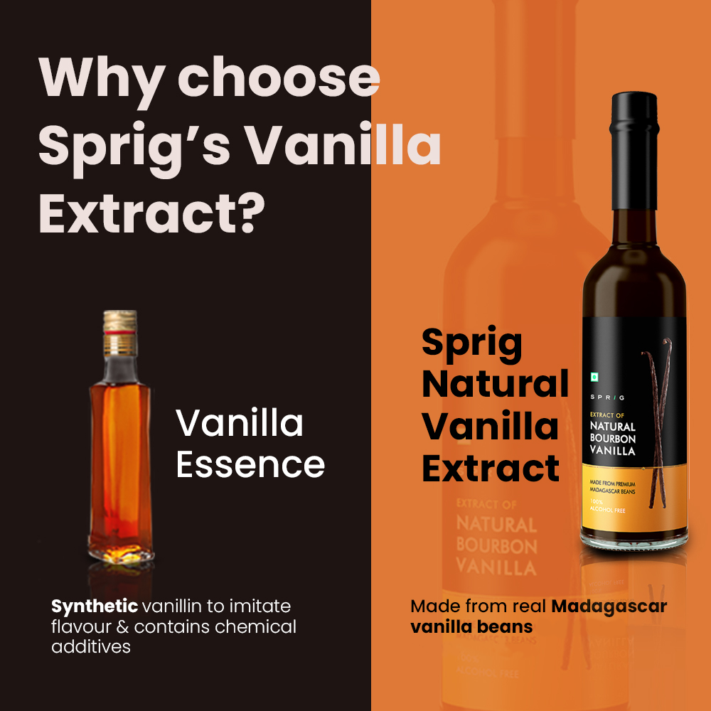 
                  
                    SPRIG Natural Bourbon Vanilla Extract | Made With Madagascar Vanilla Beans | 100% Alcohol Free | Pure, Gluten Free, Non-GMO | For Baking & Cooking
                  
                