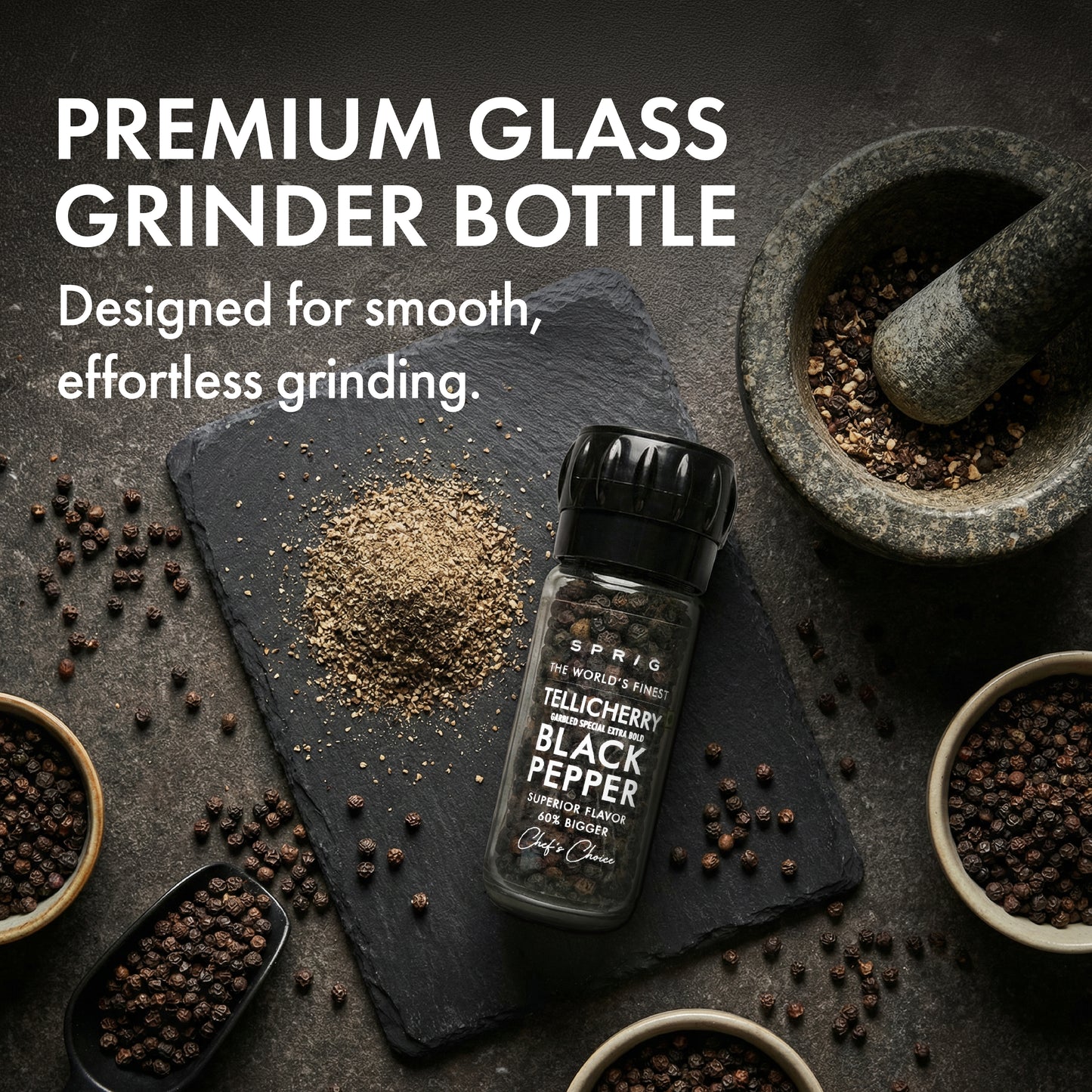 
                  
                    Whole Black Pepper -Tellicherry Garbled Special Extra Bold 50g
                  
                