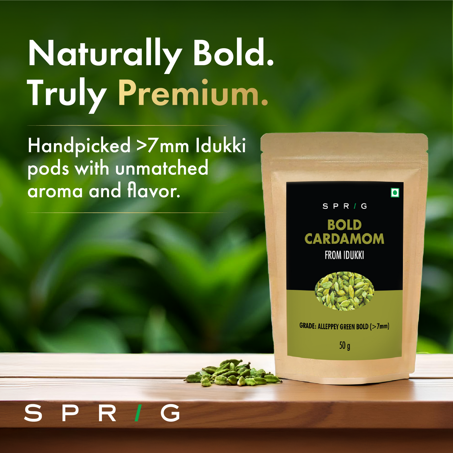 
                  
                    Idukki Cardamom Bold
                  
                