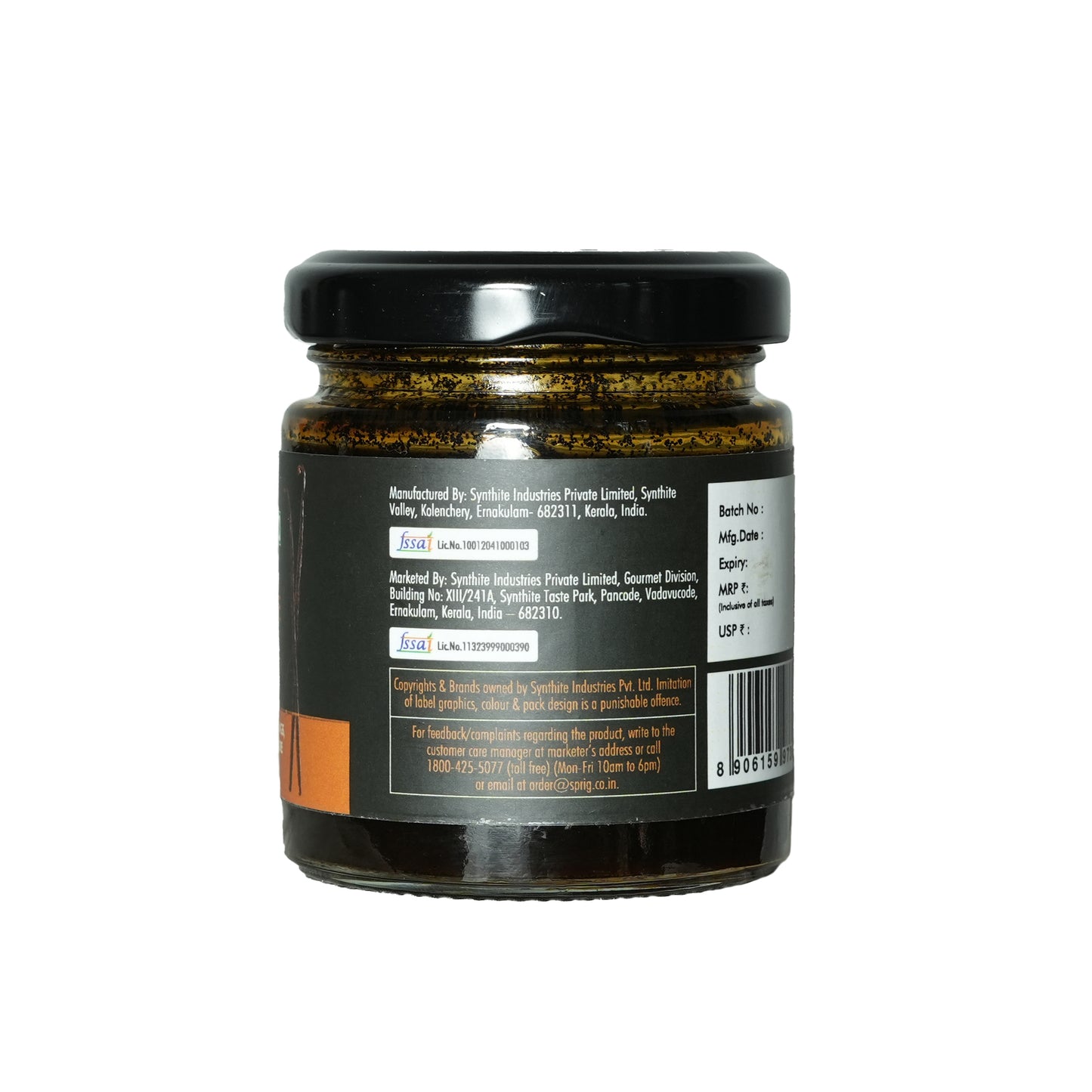 
                  
                    SPRIG Vanilla Bean Paste With Seeds, 125g | Made with Madagascar Vanilla Beans | Visible Vanilla Bean Specks | 100% Alcohol Free | Pure, Gluten Free, Non-GMO | For Ice Creams, Beverages & Pastries
                  
                