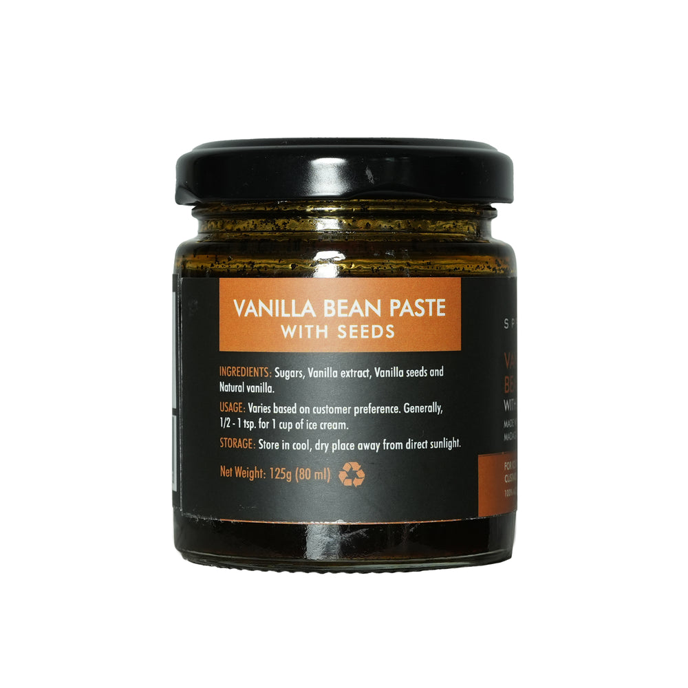 
                  
                    SPRIG Vanilla Bean Paste With Seeds, 125g | Made with Madagascar Vanilla Beans | Visible Vanilla Bean Specks | 100% Alcohol Free | Pure, Gluten Free, Non-GMO | For Ice Creams, Beverages & Pastries
                  
                
