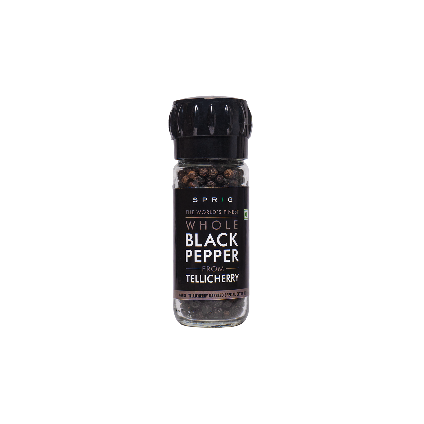 
                  
                    Sprig Whole Black Pepper -Tellicherry Garbled Special Extra Bold 50g
                  
                