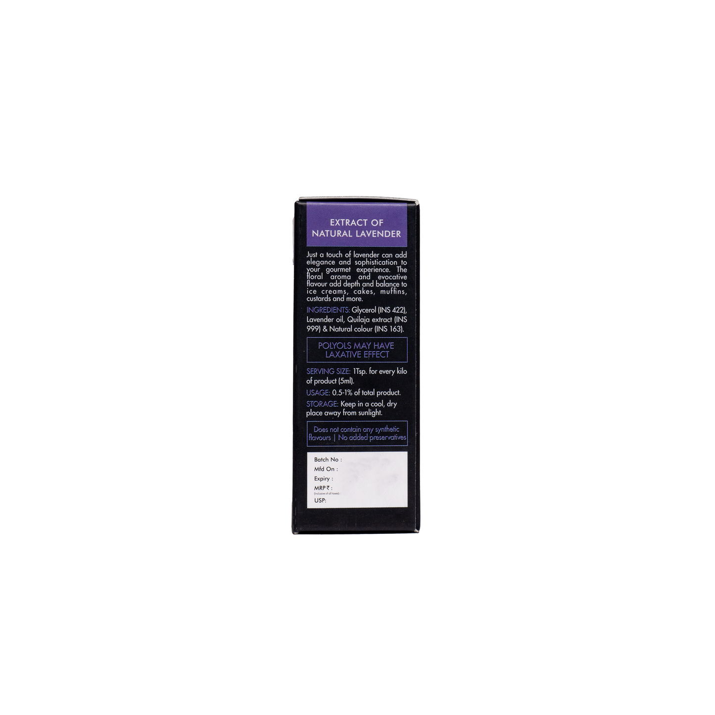 
                  
                    Extract of Natural Culinary Lavender, 20 g
                  
                