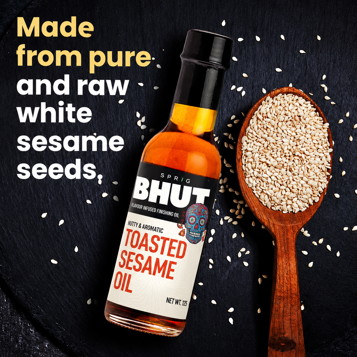 
                  
                    BHUT Toasted Sesame Oil, 125g
                  
                