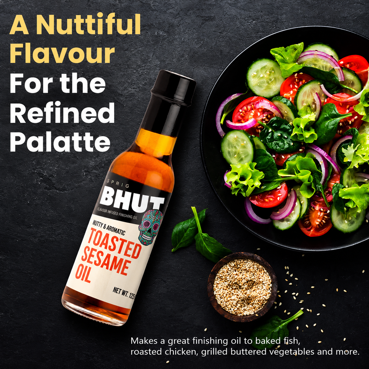 
                  
                    BHUT Toasted Sesame Oil, 125g
                  
                
