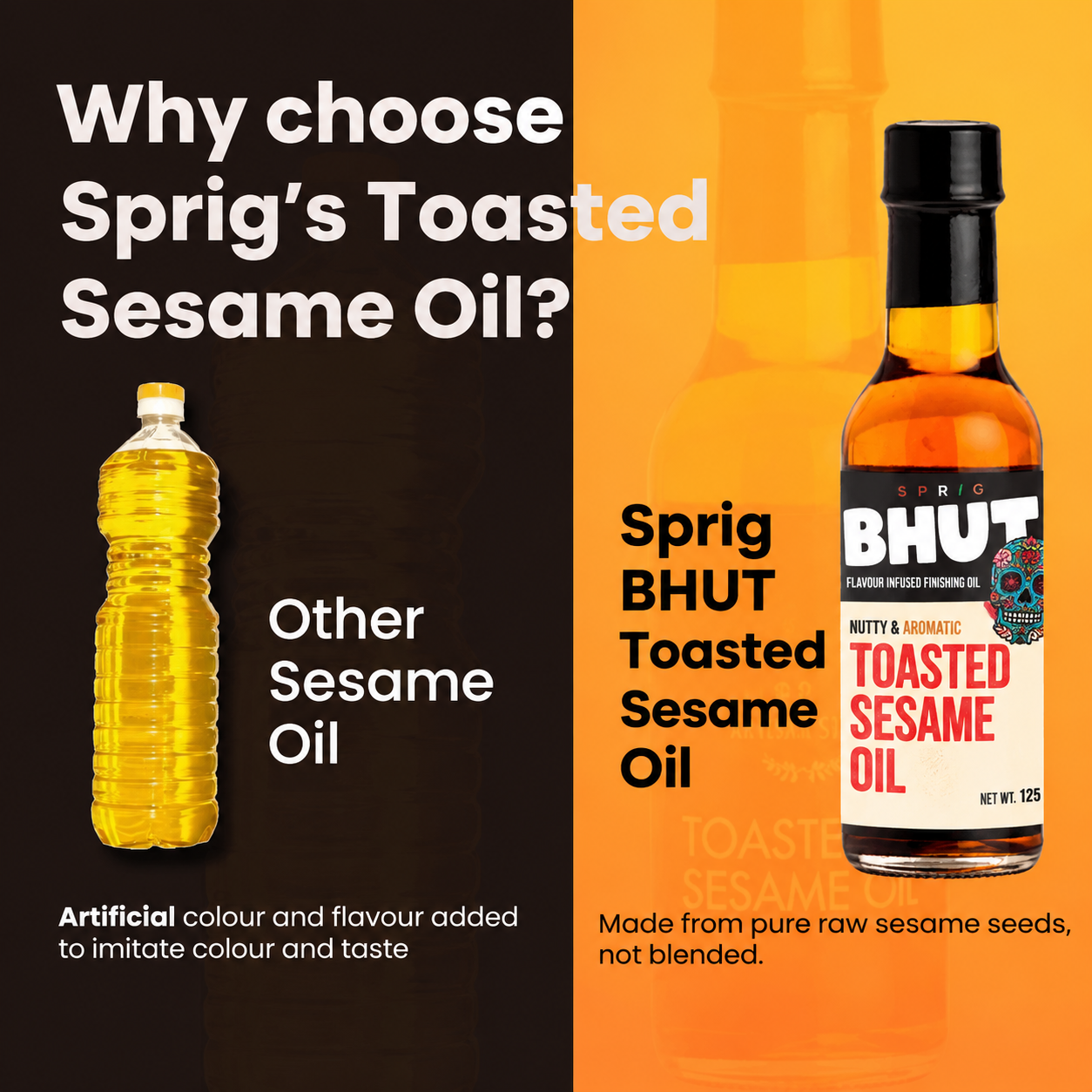 
                  
                    BHUT Toasted Sesame Oil, 125g
                  
                