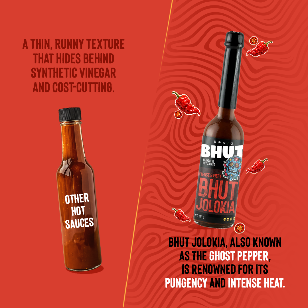 
                  
                    Bhut Jolokia Extra Hot Chilli Sauce
                  
                