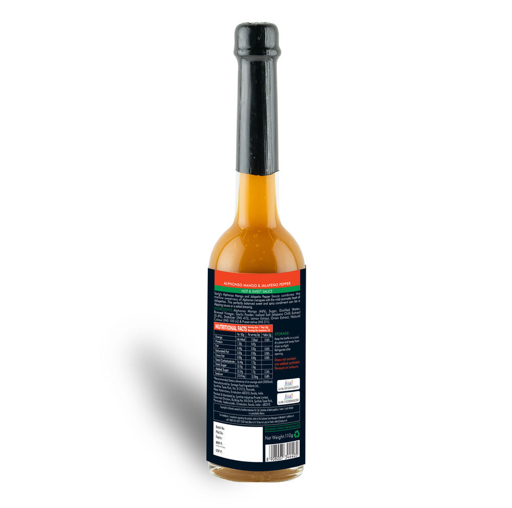 
                  
                    Mango Jalapeno Hot and Sweet Sauce, 110g
                  
                