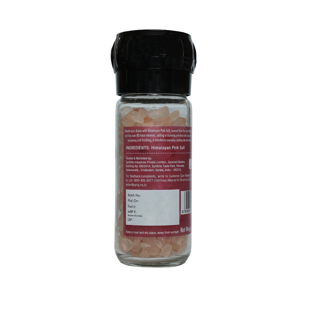 SPRIG Himalayan Pink Salt Grinder, 110g | Premium Natural Rock