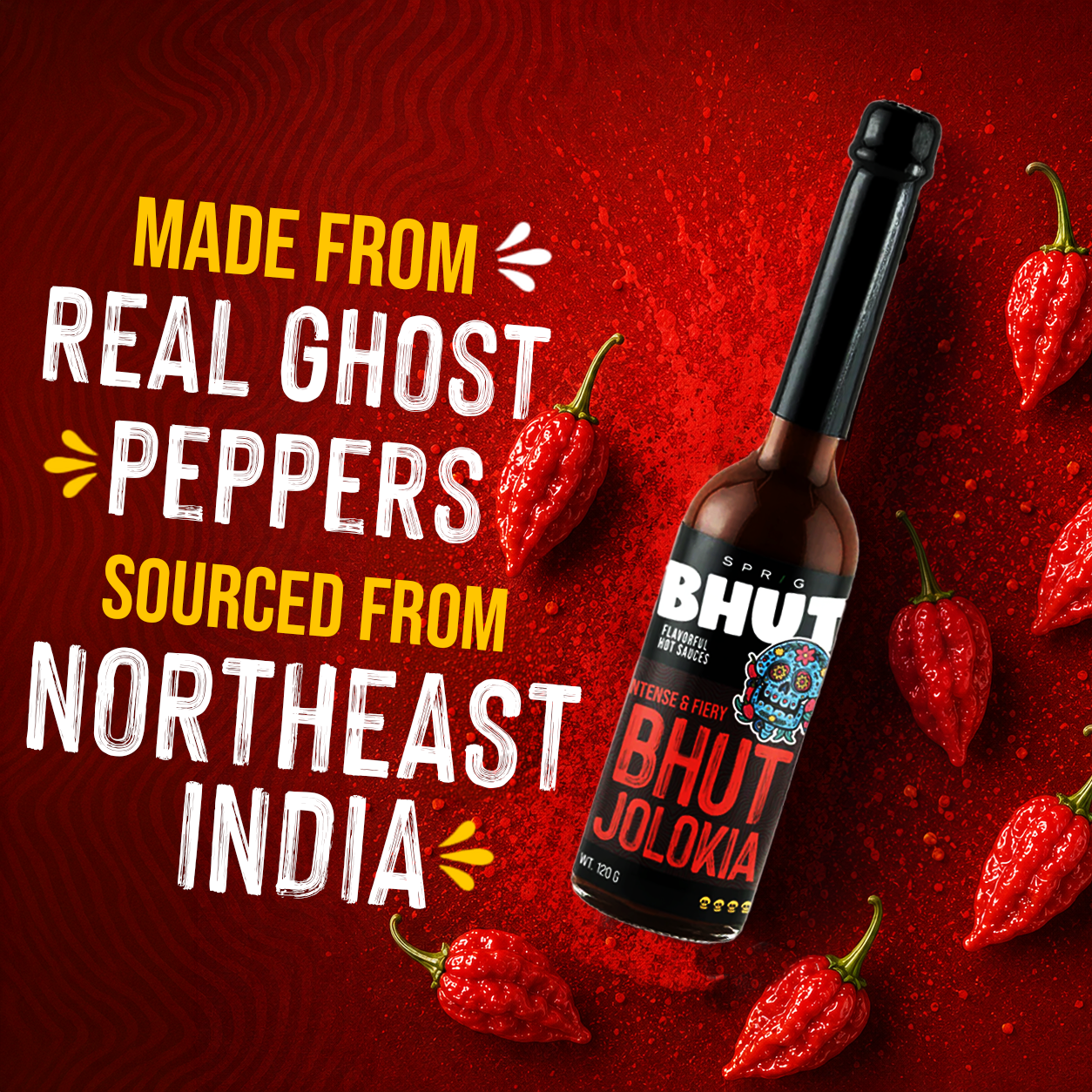 
                  
                    Bhut Jolokia Extra Hot Chilli Sauce
                  
                