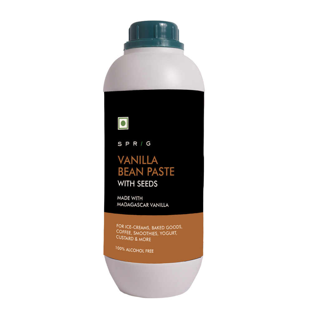 
                  
                    SPRIG Vanilla Bean Paste With Seeds | Made with Madagascar Vanilla Beans | Visible Vanilla Bean Specks | 100% Alcohol Free | Pure, Gluten Free, Non-GMO | For Ice Creams, Beverages & Pastries
                  
                