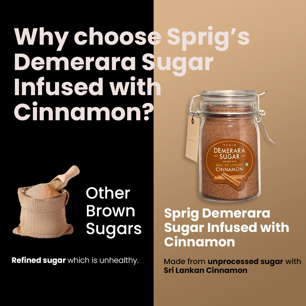 
                  
                    Demerara Sugar infused with Real Sri Lankan Cinnamon, 175 g
                  
                