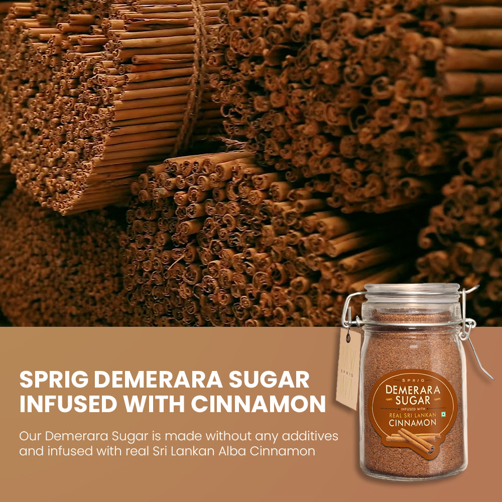 
                  
                    Demerara Sugar infused with Real Sri Lankan Cinnamon, 175 g
                  
                
