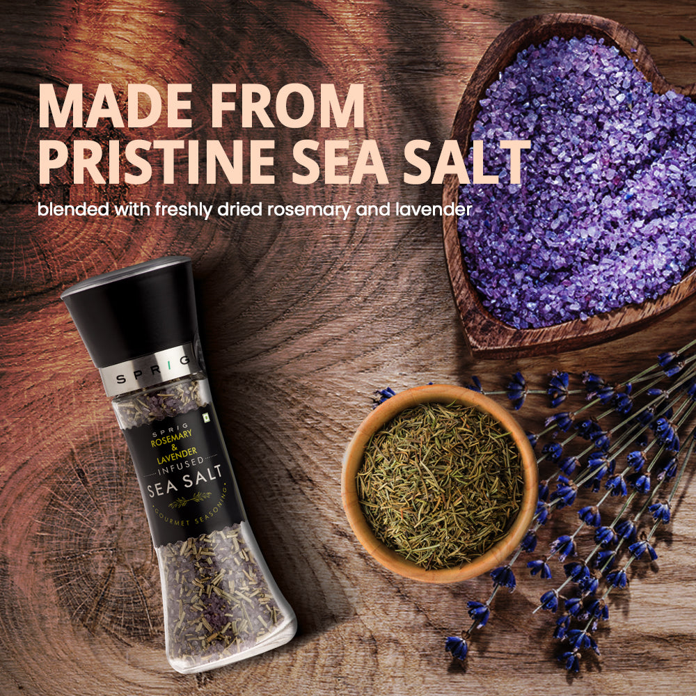 
                  
                    Rosemary and Lavender Infused Sea Salt Gourmet Seasoning, 175g
                  
                