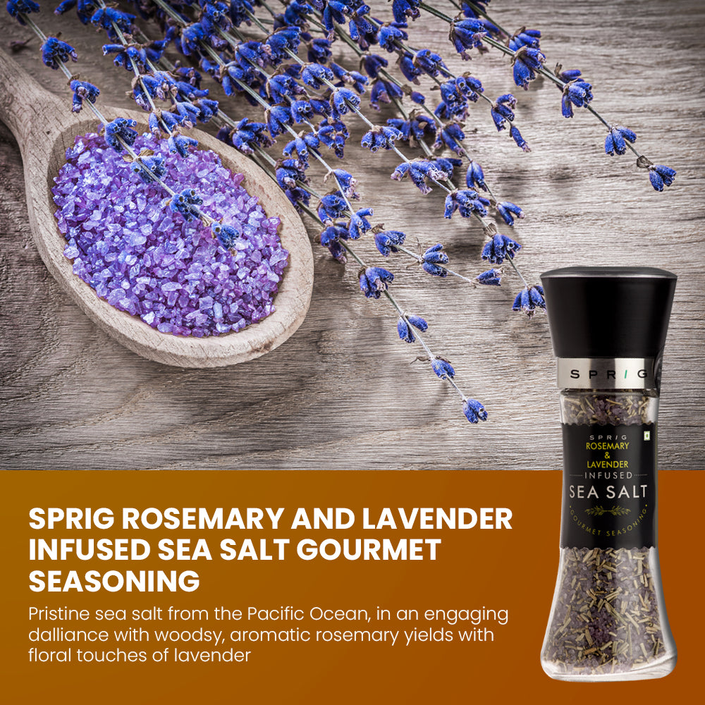 
                  
                    Rosemary and Lavender Infused Sea Salt Gourmet Seasoning
                  
                