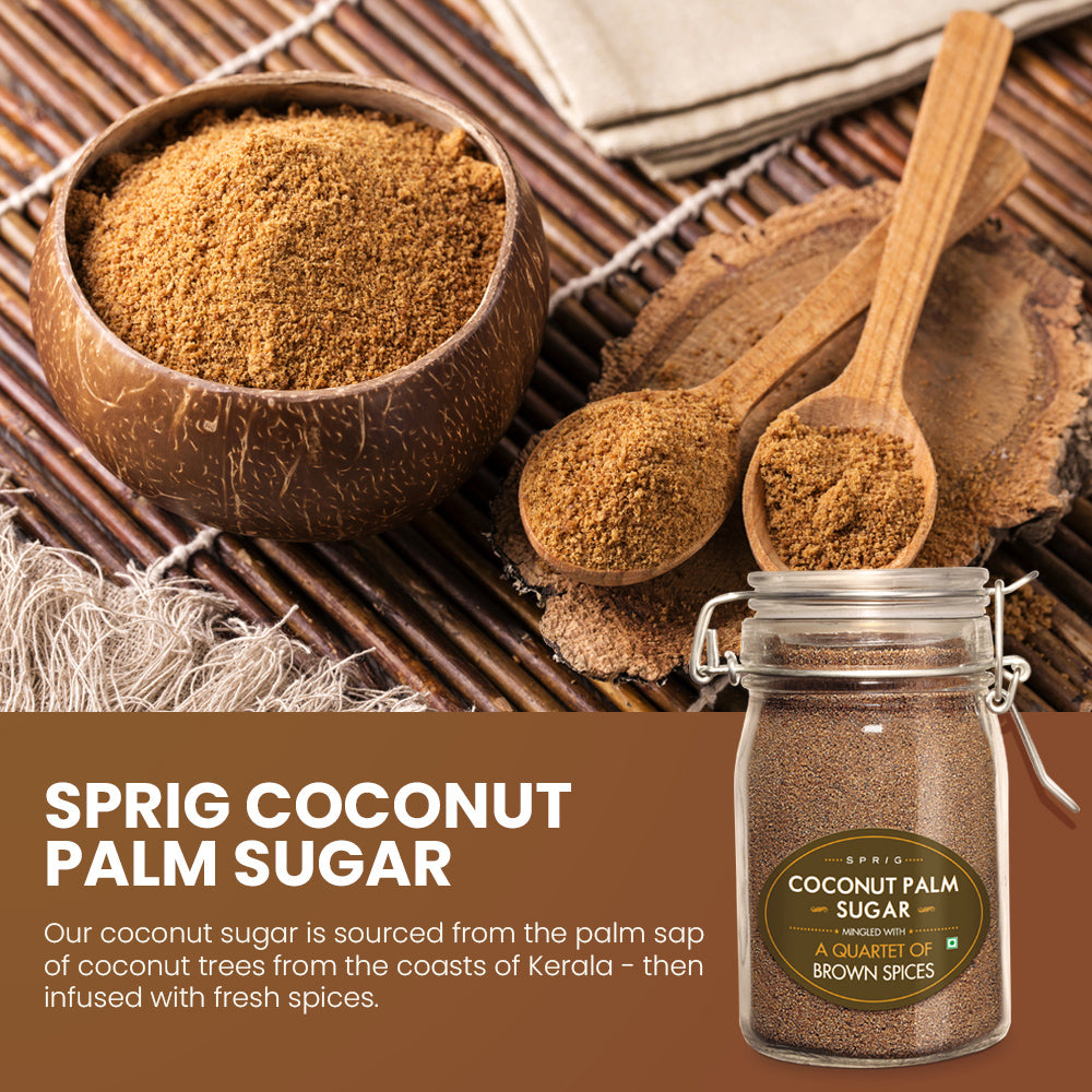 
                  
                    Coconut Sugar Mingled with a Quartet of Brown Spices
                  
                