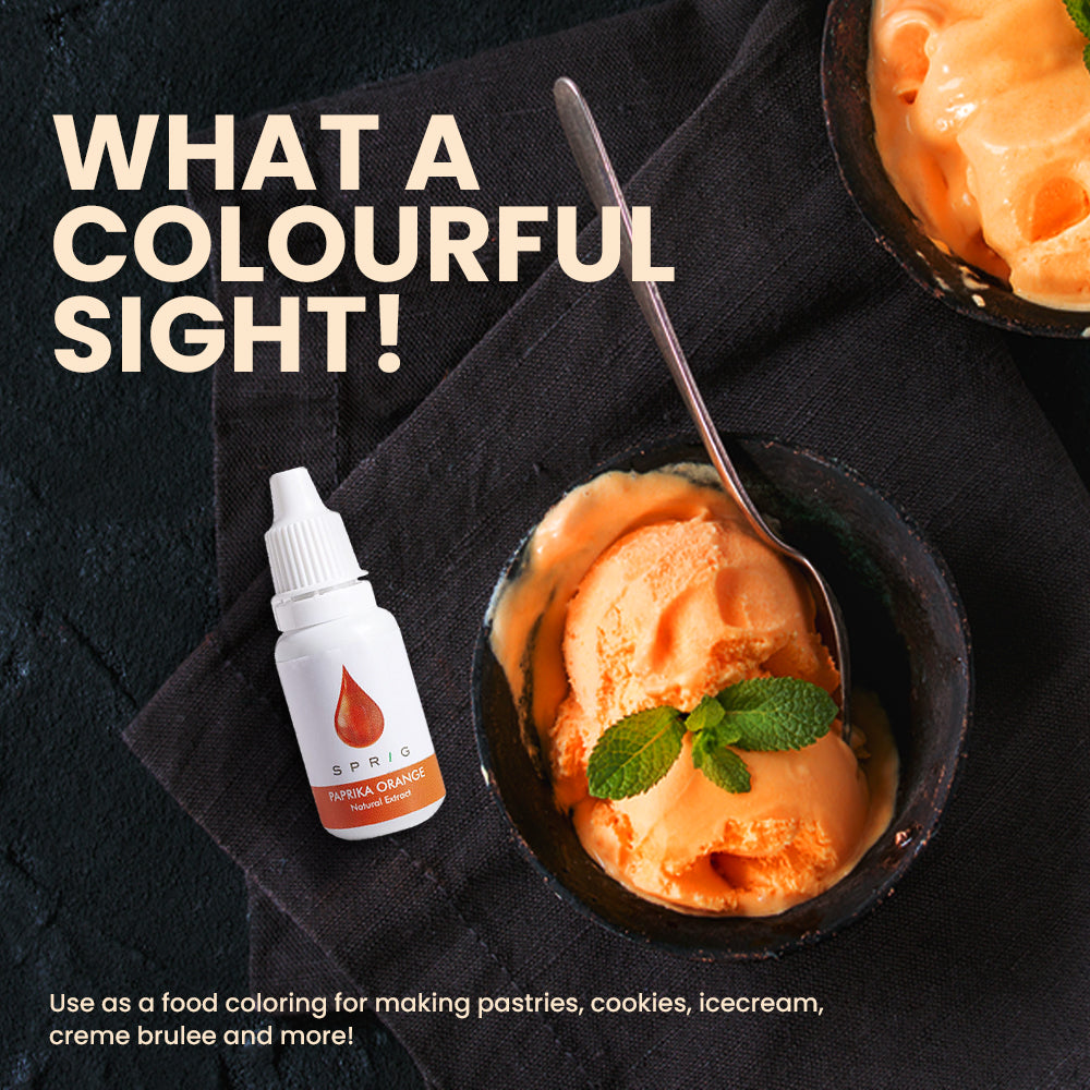 
                  
                    Natural Extracts for Colouring Food and Beverage - Paprika Orange, 15 ml
                  
                