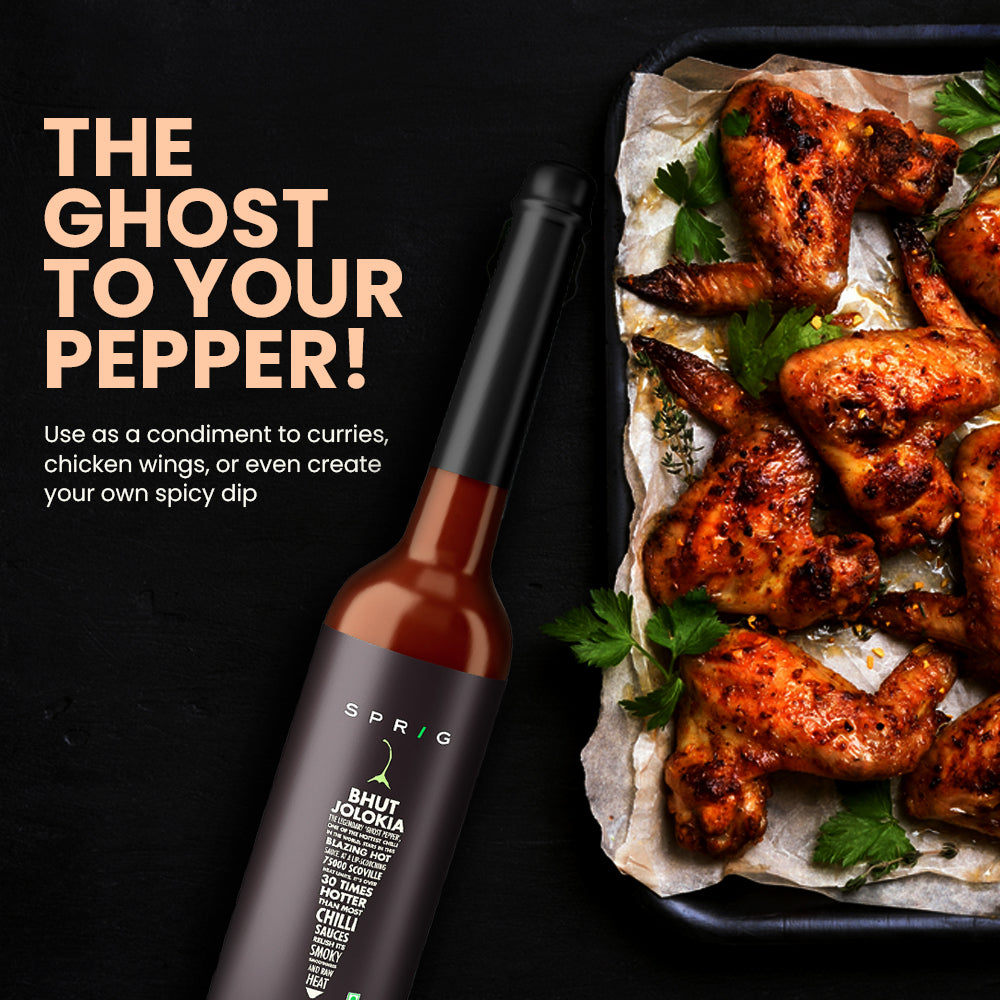 
                  
                    Bhut Jolokia Extra Hot Chilli Sauce
                  
                