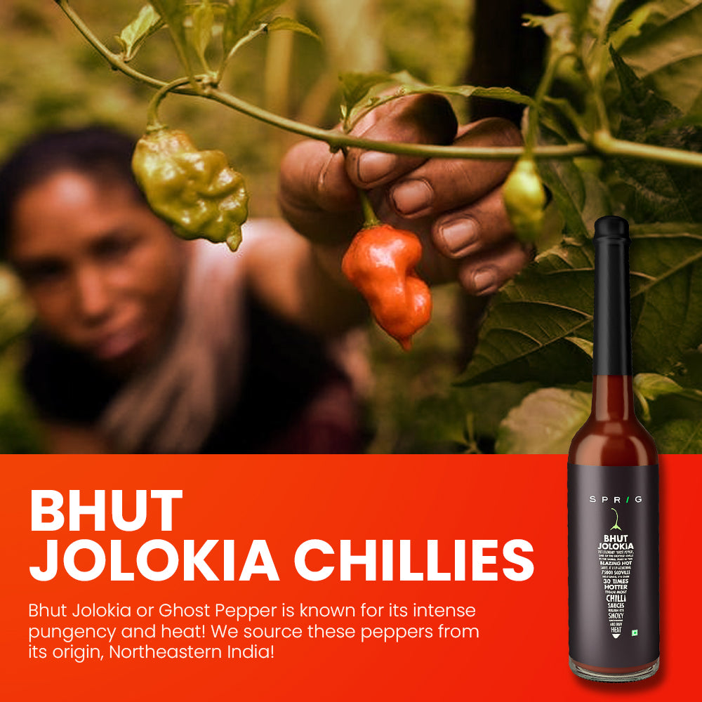 
                  
                    Bhut Jolokia Extra Hot Chilli Sauce, 120g
                  
                