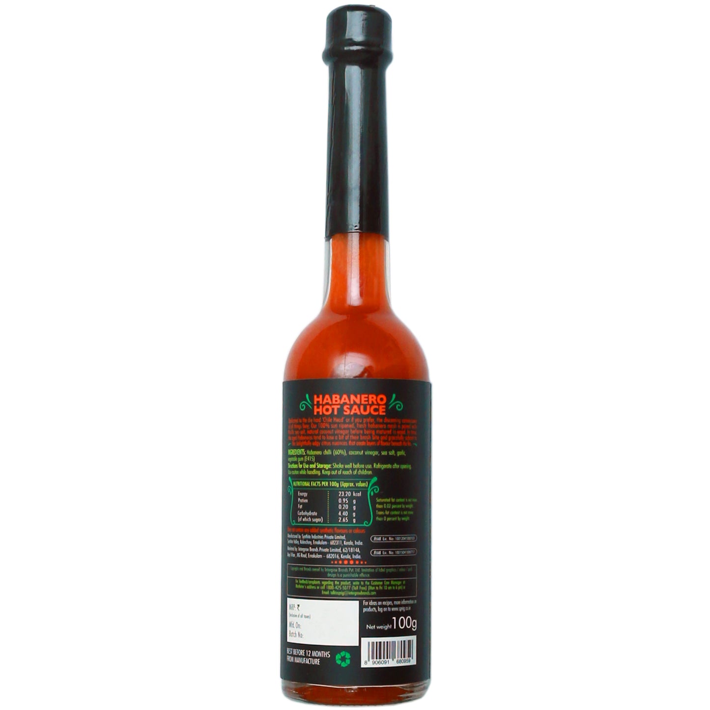 
                  
                    Habanero Premium Wood - Aged Hot Sauce, 100g
                  
                
