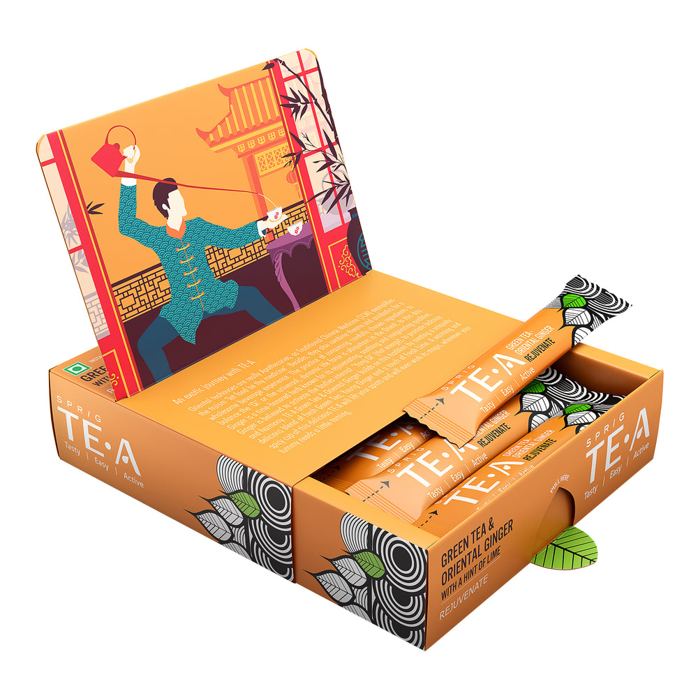 
                  
                    TE.A Green Tea & Oriental Ginger with a hint of lime - Pack of 25, 17.5 g
                  
                
