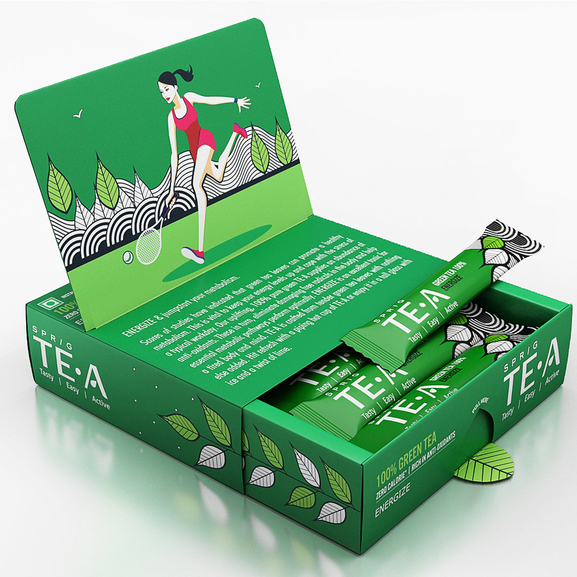 
                  
                    TE.A 100% Green Tea - Pack of 25, 12.5 g
                  
                