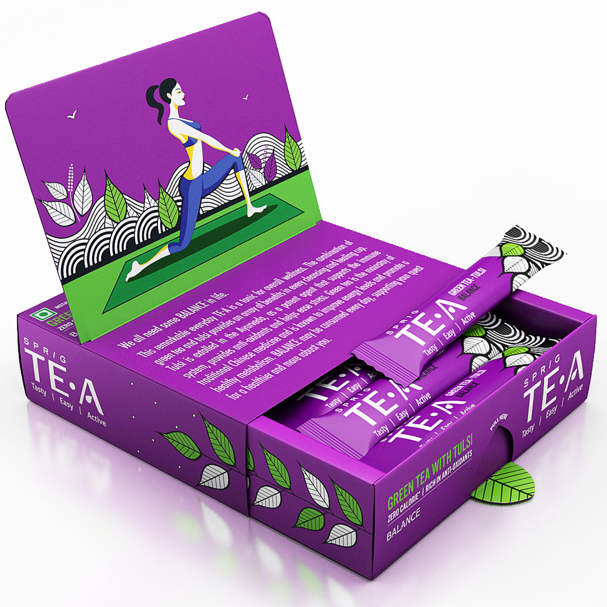 
                  
                    TE.A Green Tea with Tulsi - Pack of 25, 12.5 g
                  
                