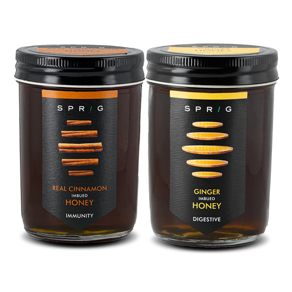 Combo Pack - Real Cinnamon & Ginger Imbued Honey