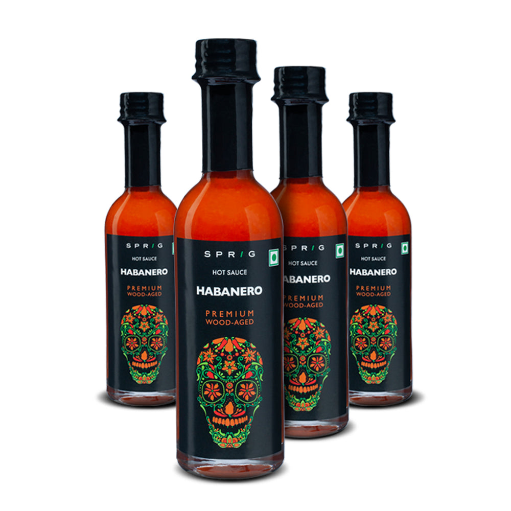 Combo Pack - Habanero 55ml Premium Woodaged Hot Sauce (Pack of 4) 220ml