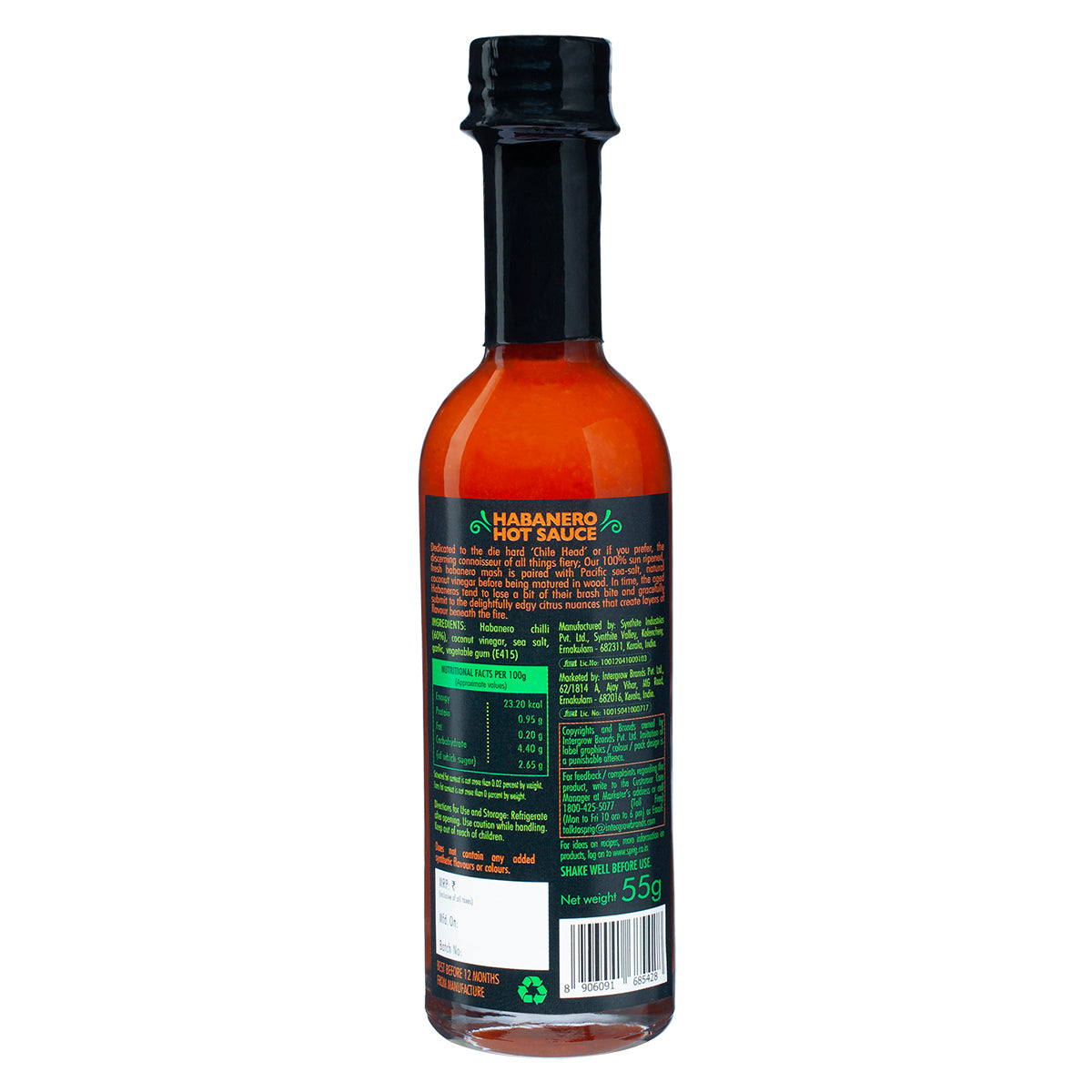 
                  
                    Combo Pack - Habanero 55ml Premium Woodaged Hot Sauce (Pack of 4) 220ml
                  
                