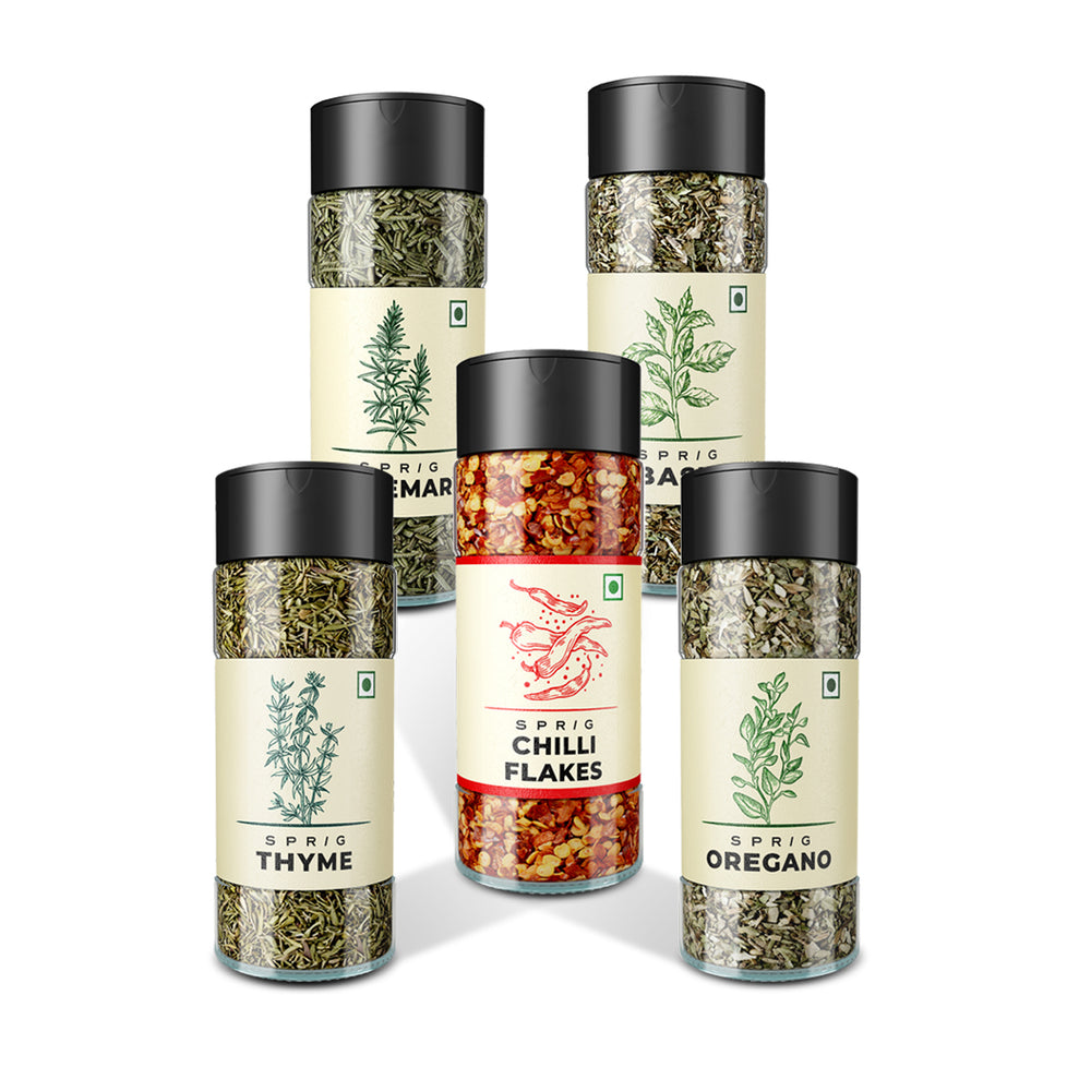 Italian Herbs Combo Offer Pack (Buy 4 Get Chilli Flakes Free)