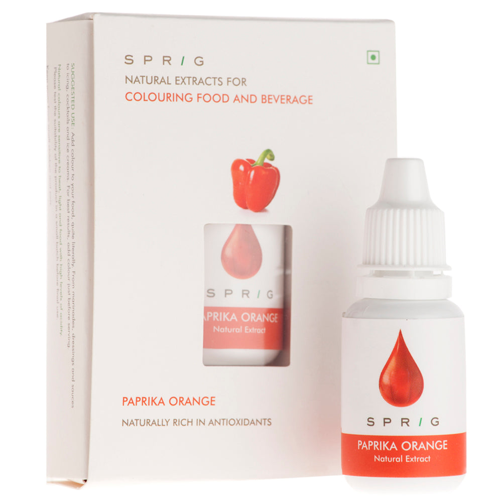 Natural Extracts for Colouring Food and Beverage - Paprika Orange, 15 ml