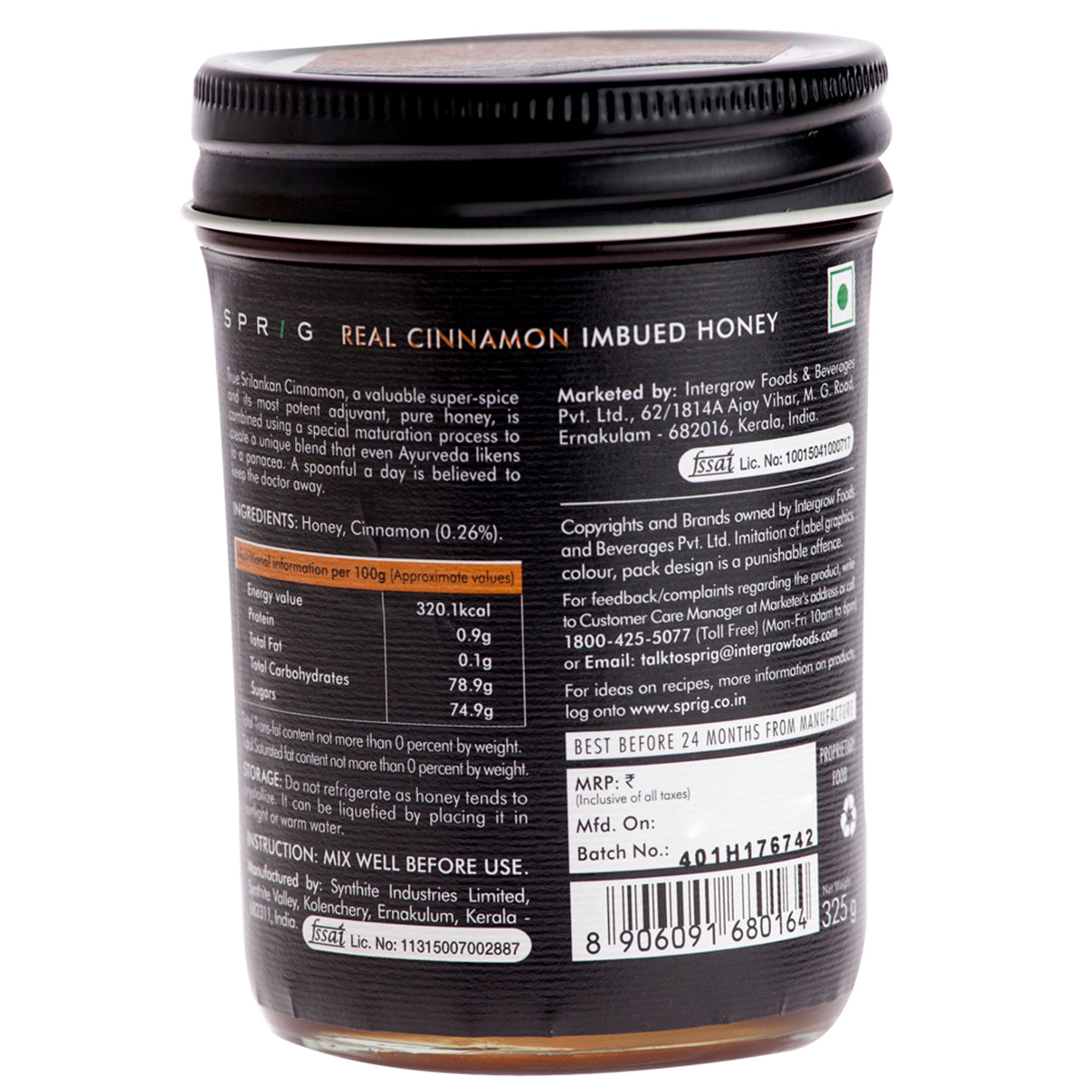 
                  
                    Real Cinnamon Imbued Honey, 325g
                  
                