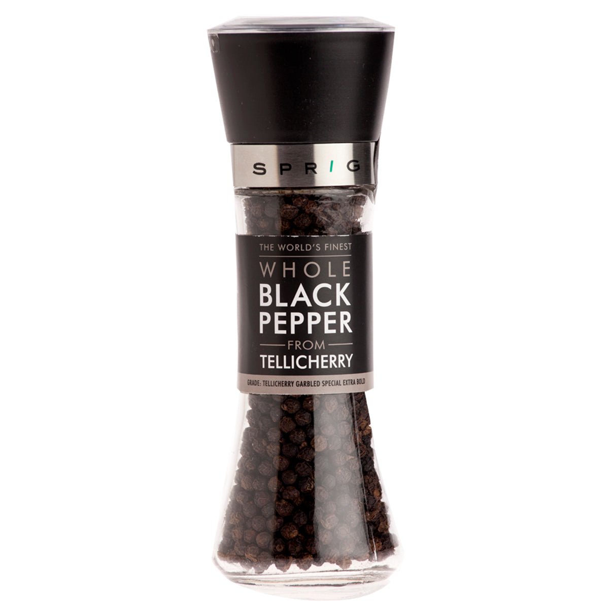 Whole Black Pepper -Tellicherry Garbled Special Extra Bold, 100g